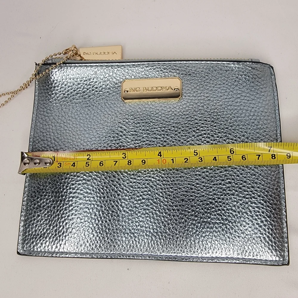 Big Buddha‎ Bluish-Silver Clutch Bag